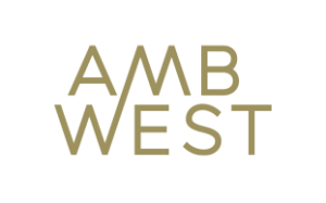 AMB West logo in gold